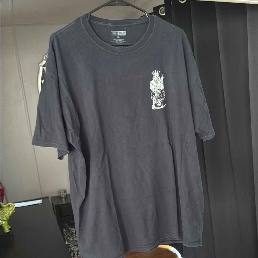 Men's Black Graphic T-Shirt